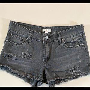 Fray Hem Denim Shorts